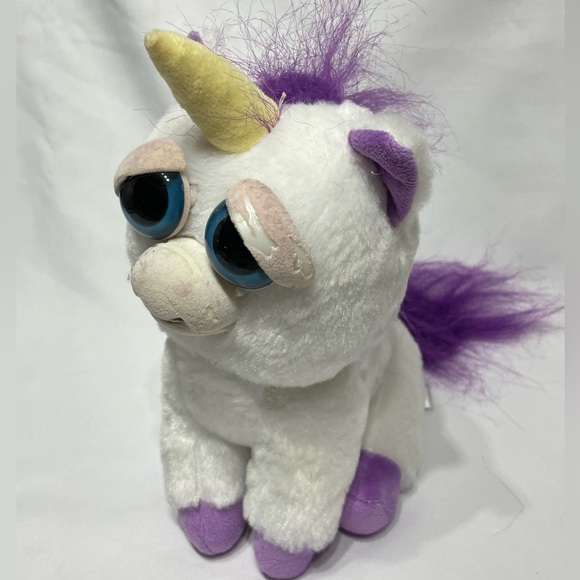 Feisty Pets Unicorn used but good condition some wear on flocking on eyes & nose - Picture 3 of 8